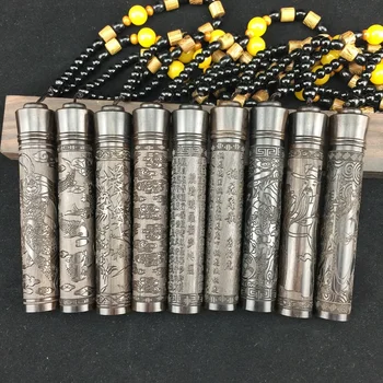 

USB Charging Double Arc Cigarette Lighter Black Sandalwood Electronic Intelligent Windproof Flameless Blow Wood Carved Gift Box