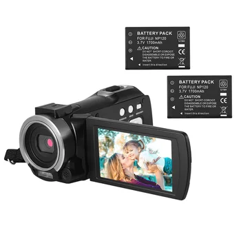 

Portable 1080P FHD 3 Inch Digital Video Camera Camcorder DV Recorder 24MP WiFi Remote Control Microphone for Home Travel Use
