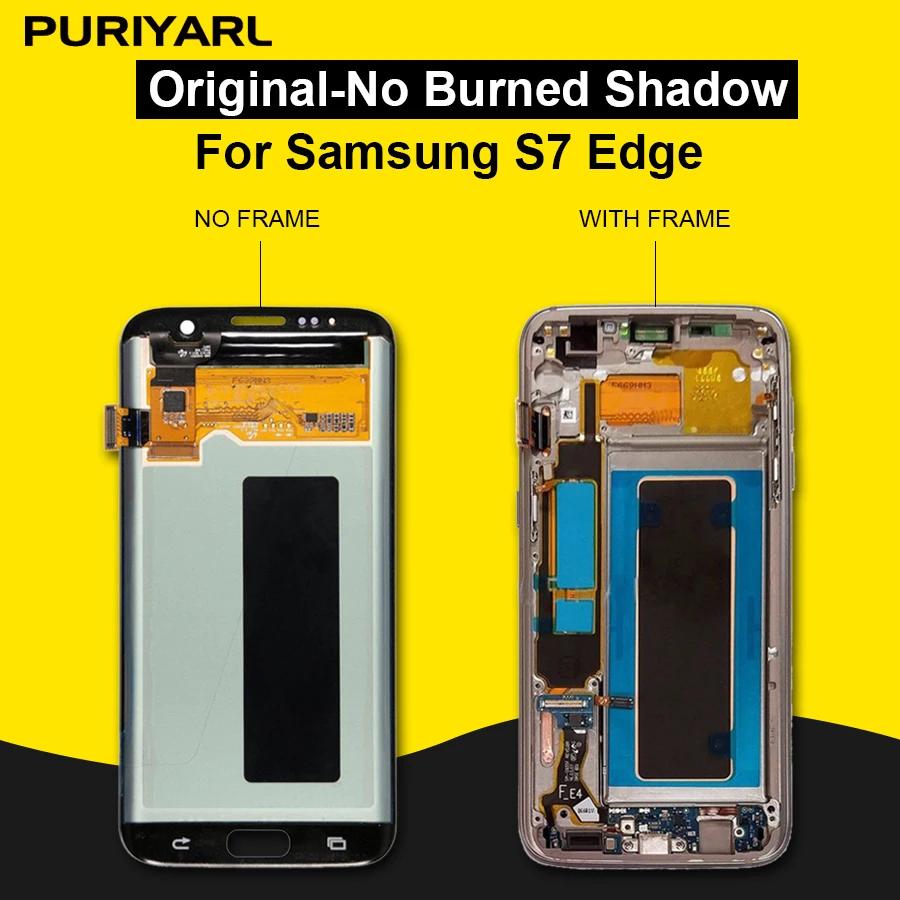Pаспродажа 100% AAA супер AMOLED экран для samsung Galaxy S7 Edge G935F G935FD ЖК дисплей сенсорный экран дигитайзер Ремонт Замена