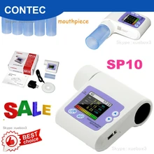 SP10 цифровой спирометр Легочное Дыхание CONTEC диагностический спирометр объемный