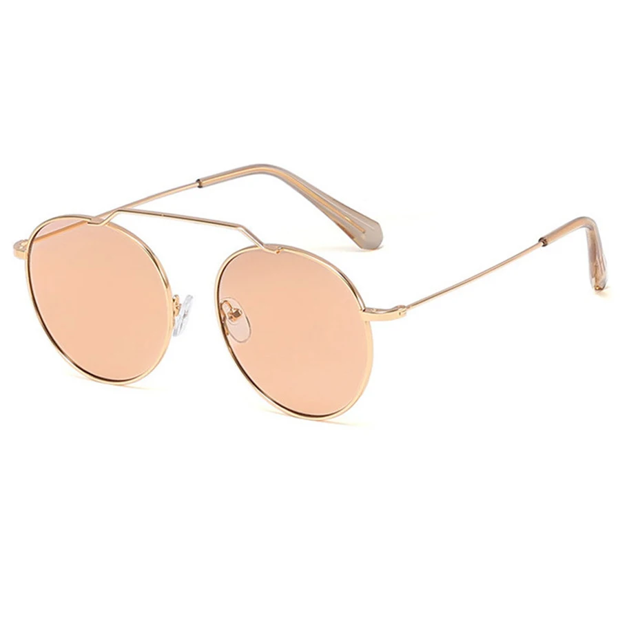 6 sunglasses Винтажные Круглые Солнцезащитные очки для женщин, новинка, модные брендовые дизайнерские солнцезащитные очки, UV400, Gafas De Sol Hombre, мужские трендовые солнцезащитные очки - Цвет линз: 6 sunglasses