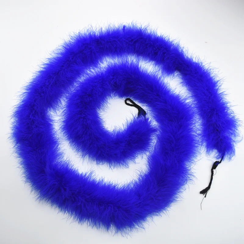 2Yards/Lot Fluffy Marabou Feather Boa Trims Dyed Turkey Feathers for Crafts Shawl Wedding Party Scarf Feathers Decoration Plumes