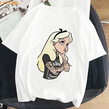 

Poleras Mujer De Moda 2020 Summer Vogue Tshirt Women Princess Print Vogue Harajuku Aesthetic T Shirt Plus Size Female T-shirt