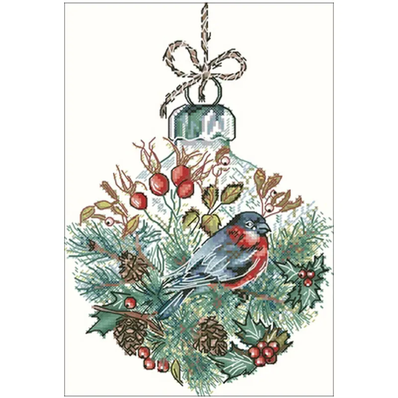 

Bird in the light bulb patterns counted 11CT 14CT 18CT Cross Stitch Sets DIY Chinese Cross-stitch Kits Embroidery Needlework
