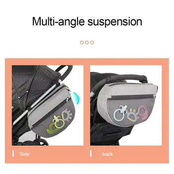

Baby Stroller Side Hanging Bag Waterproof Multifunctional Stroller Storage Bag Organizer For Baby Stroller Accessories