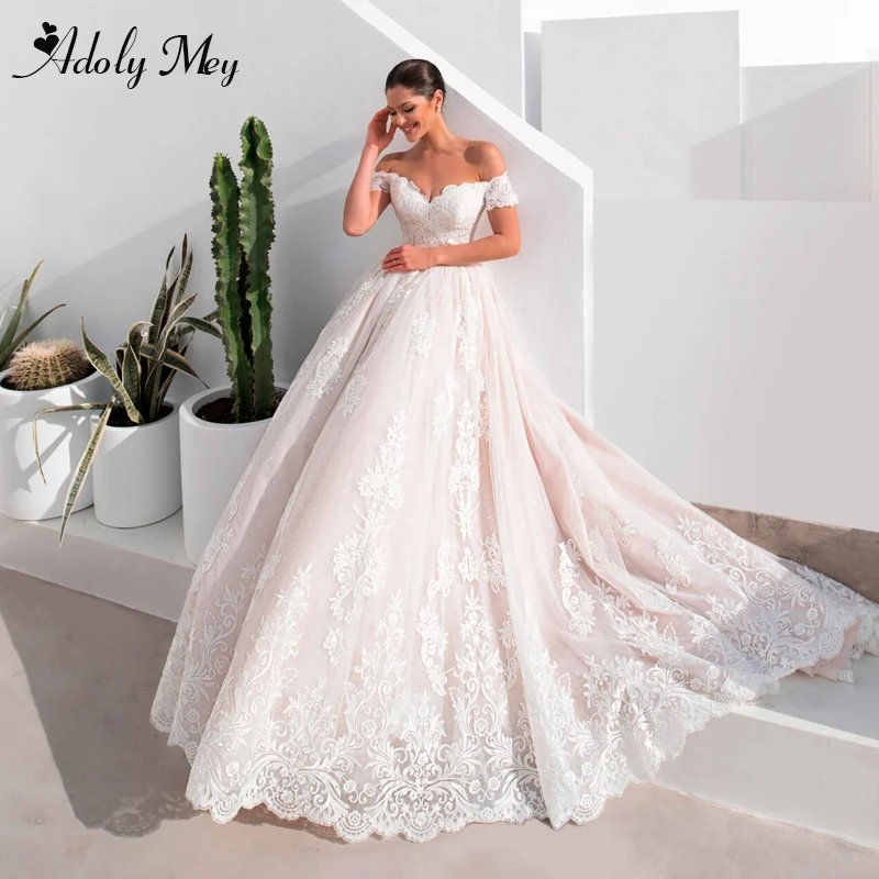 bridal gowns Adoly Mey Gorgeous Appliques A-Line Wedding Dress 2022 Charming Sweetheart Neck Vintage Bridal Gown Customized Vestido De Noiva modest wedding dresses