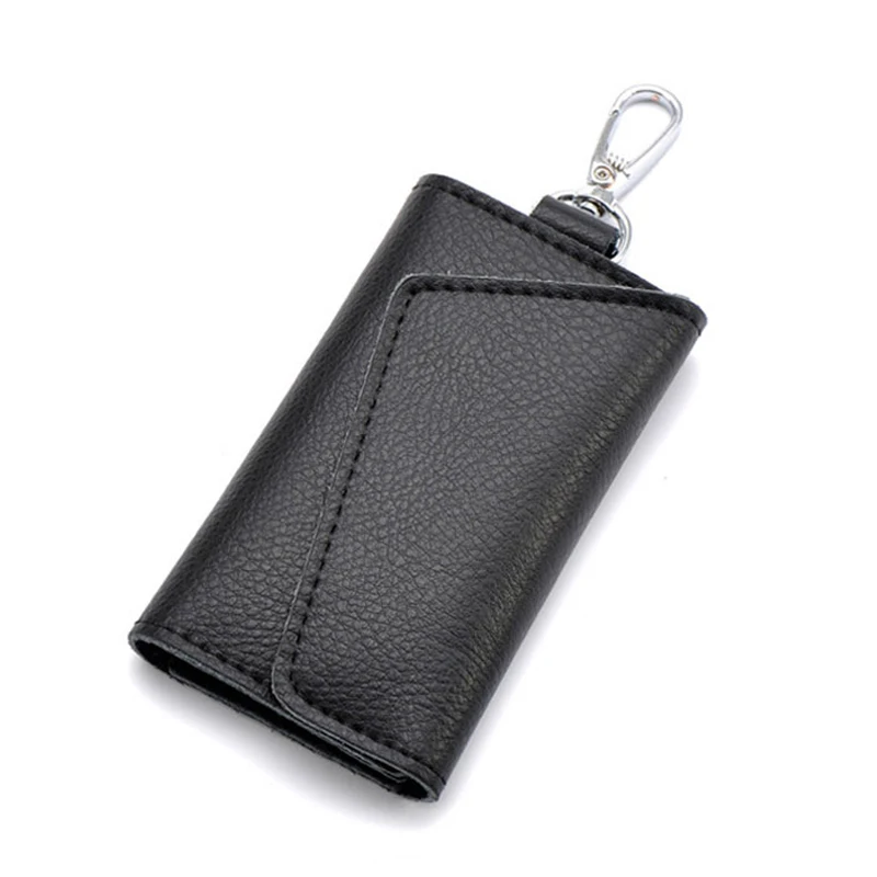 

New Key Bag Soft Genuine Leather Key Case Men Women Multifunction Credit Card Holder Car Key Bag Fashion Housekeeper 6 Rings