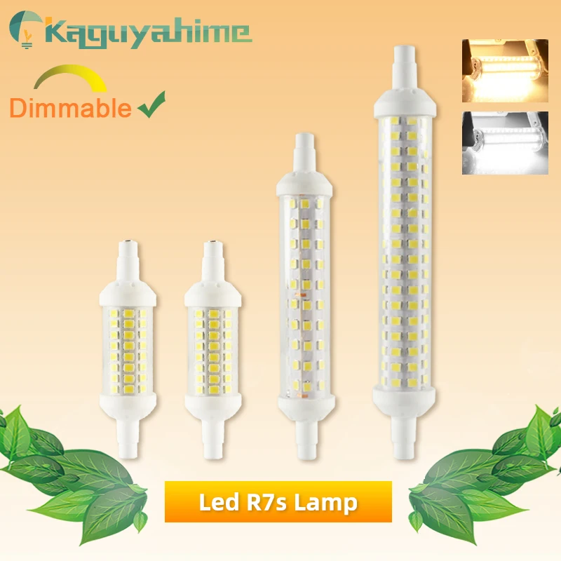 Kaguyahime светодиодный R7S J78 J118 J135 AC 220 V Светодиодная лампа с регулировкой Кукуруза 78