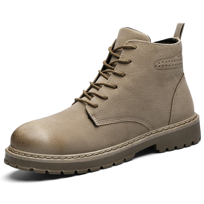 Мужские Ботильоны; высокие Модные Ботинки martin для мужчин; Уличная Повседневная прогулочная обувь; спортивная обувь для бега; Прямая поставка; KLYWOO