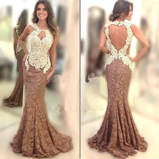 Vestidos Longos Formatura Сексуальное Милое Кружевное белое обнаженное платье для выпускного вечера Abendkleider длинное вечернее платье