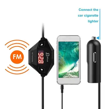 

Wireless FM Transmitter Radio Car Kit For Smart Phones Plug And Car Bundle Audio 3.5mm Charger With P0A4