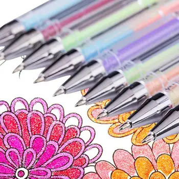 

16PCS Mini Glitter Gel Pens PVC Bag Multicolor Water Pen Neutral Signature Pen DIY Color Gel Pen For Innovative Office Supplies