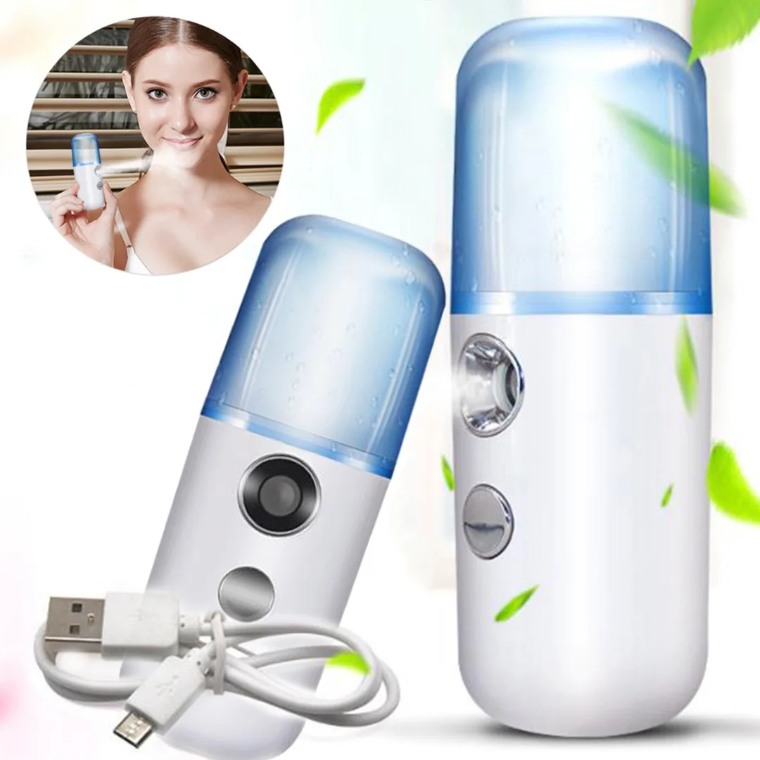 30ml Handy Nano Mist Spray Atomization Mister Face Facial Moisturizing Reduce Fine Wrinkles Redness&pain Skin Tight Refreshed