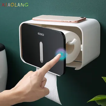 

Tissue Box Toilet Paper Holder Shelf Waterproof Bathroom Roll Box Napkin Box Wall Mounted Toilet Roll Paper Towel Organizer Case