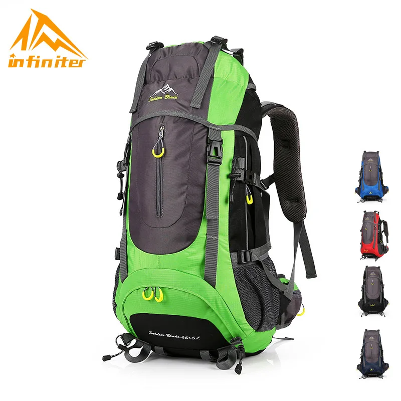 

Profession Outdoor Telecontrol Mountaineering Bag 70L Large-Volume Hiking Travel Bag Multi-functional Water Resistant Backpack