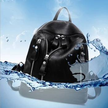 

PU Soft Leather Backpack Waterproof Casual Breathable Lightening Popular Outdoor Wild Snisex Backpack Travel Bag School Bag