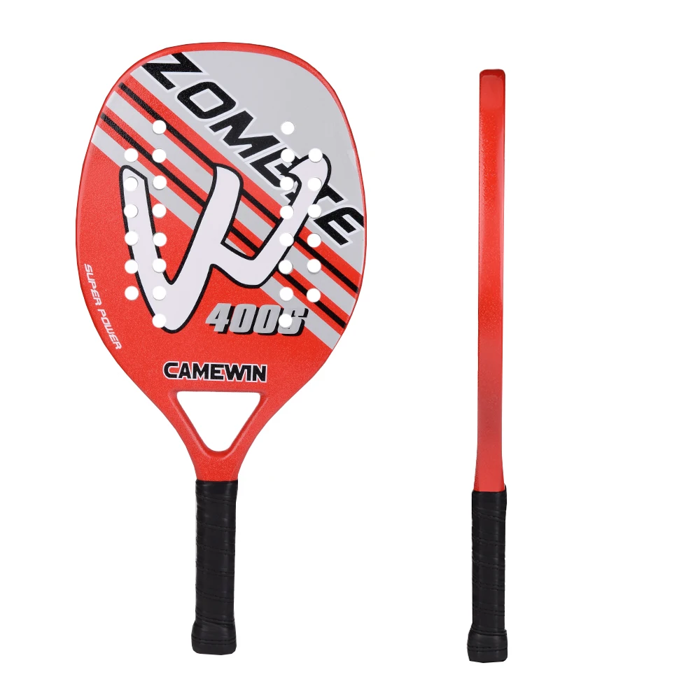 High Quality Carbon and Glass Fiber Beach Tennis Racket with Racquet Cover Bag Balls and Backpack