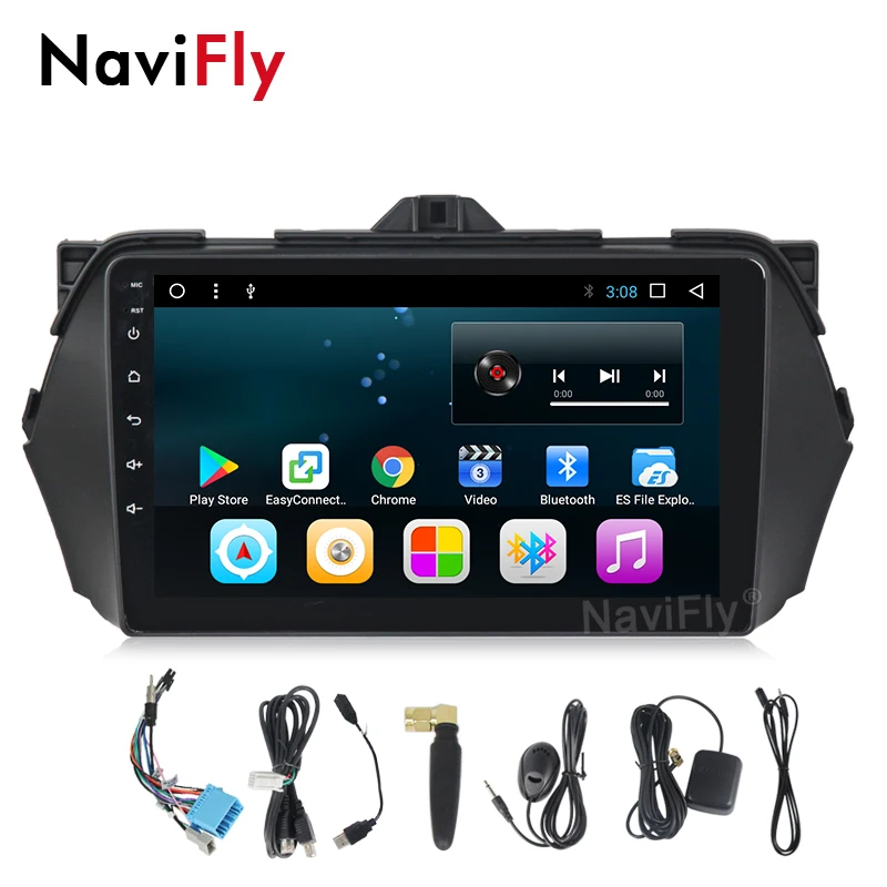 Gps навигатор плеер для SUZUKI ALIVIO/CIAZ Android 9 дюймов 1din Автомагнитола с WiFi USB DVR BT Камера заднего вида 2+ 16