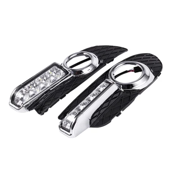 

DHBH-LED DRL Daytime Running Light Fog Lamp 12V Car Running Lights for Mitsubishi Lancer EX 2009-2014