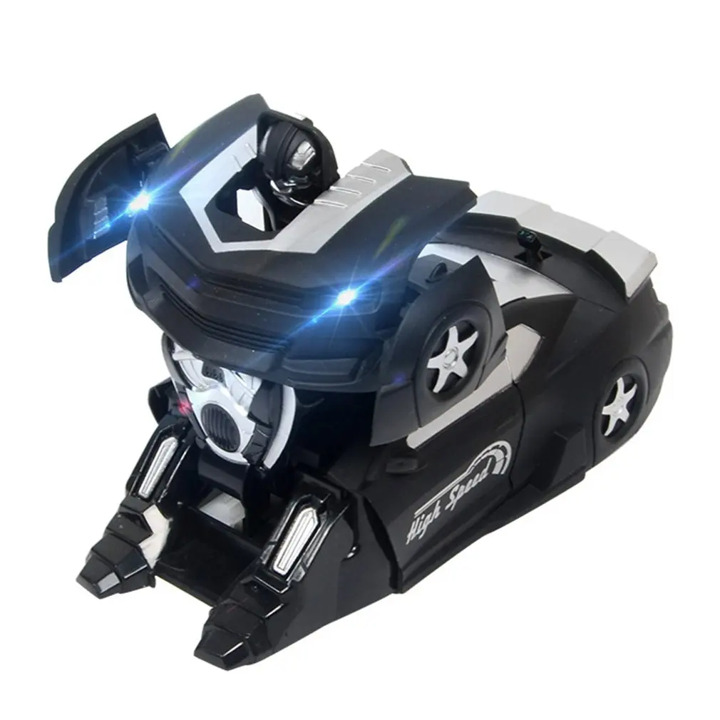 Black silver-9950B Деформационные настенные игрушечные машинки с дистанционным управлением, вращающиеся на 360 градусов трюки, машинки для скалолазания, светодиодный светильник, детский подарок - Цвет: Black silver-9950B