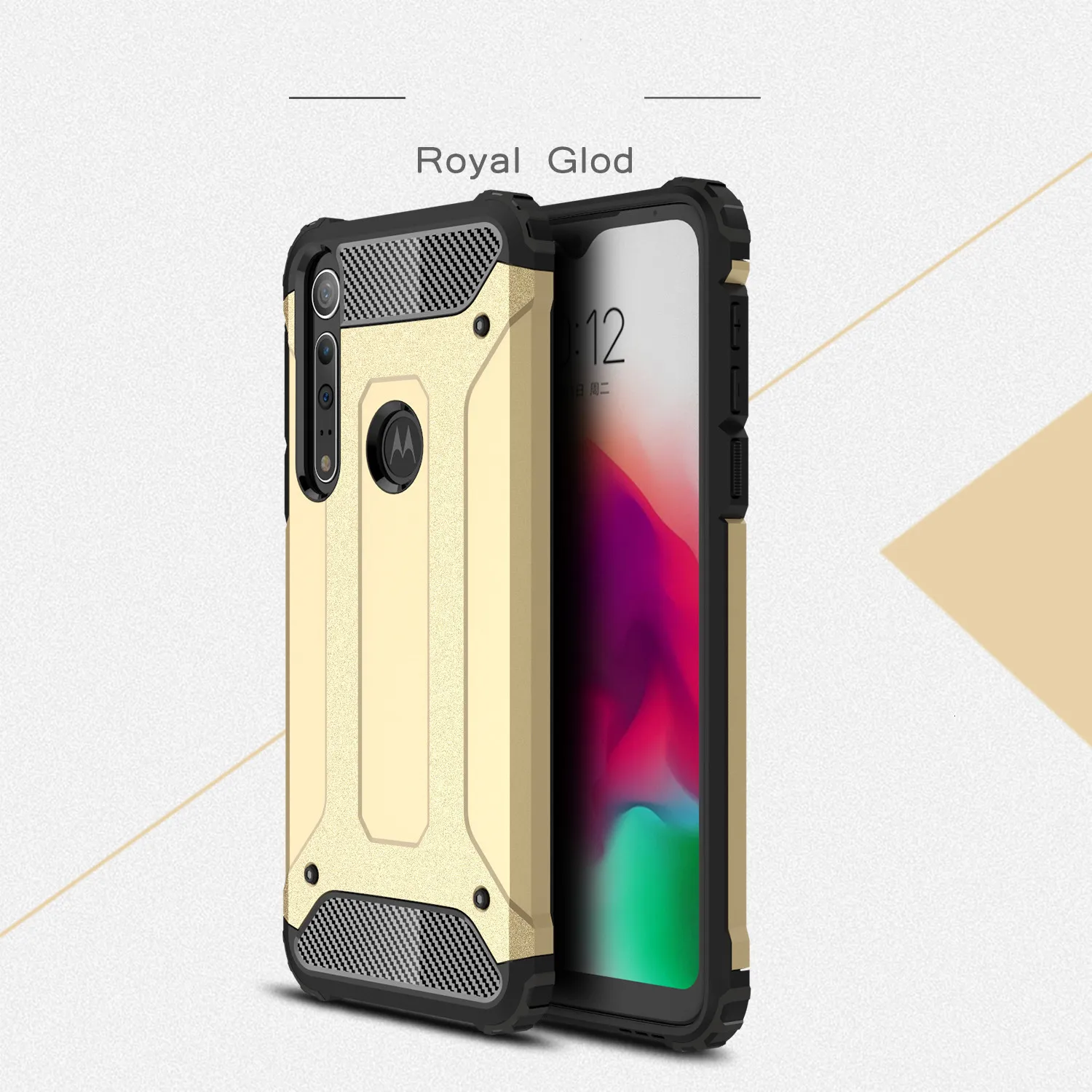 1000 шт Бронированный чехол s для Motorola Moto G8 Plus G7 power G6 Play G5 G5S G4 G3 противоударный чехол-гибрид для телефона двухслойный чехол