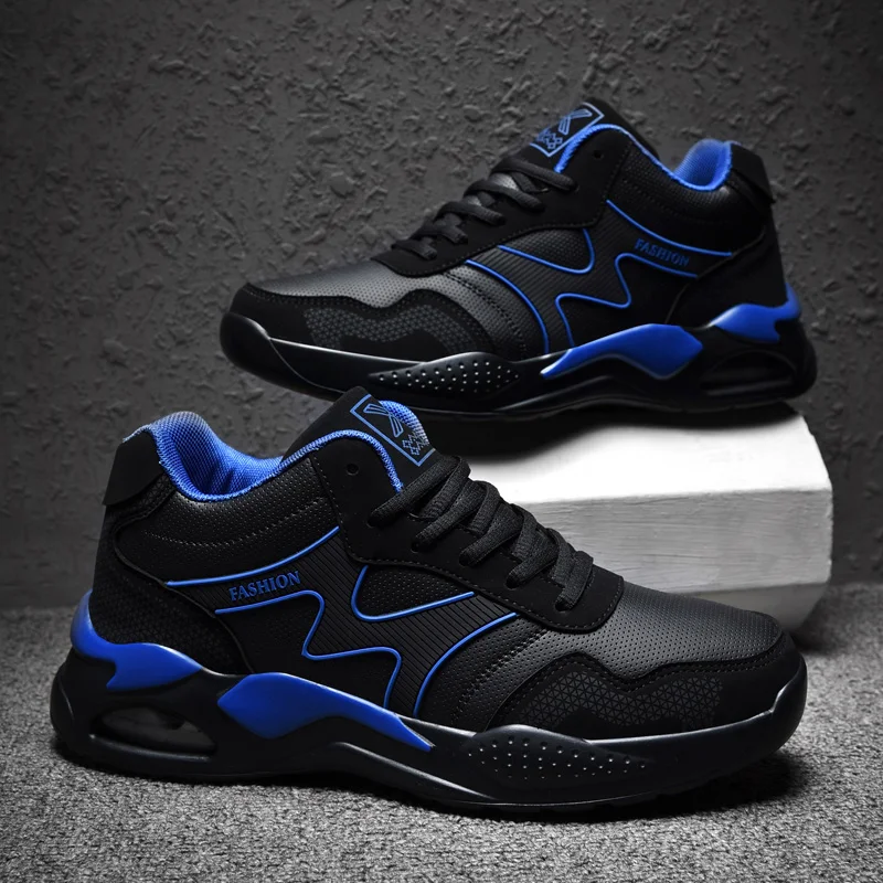 black lace up non slip shoes