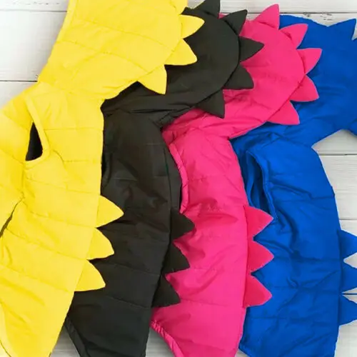 discounted  2019 Brand New Infant Kids Baby Girl Boy Dinosaur Vest Down Hooded Zipper Jacket Waistcoat Coat Win