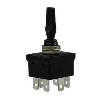 

2Pcs 6Pin 3Position (ON)-OFF-(ON) SCI R13-54B DPDT Momentary Toggle Switch For Car DC12V 20A