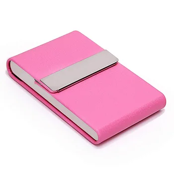 

PU Business Card Holder for Women Men Business Card Case Slim Professional Name Card Holder with netic Shut