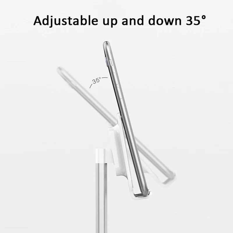 Telescopic Stand Bracket Metal Aluminum Alloy Mobile Phone Holder 360 Degree Rotation OUJ99
