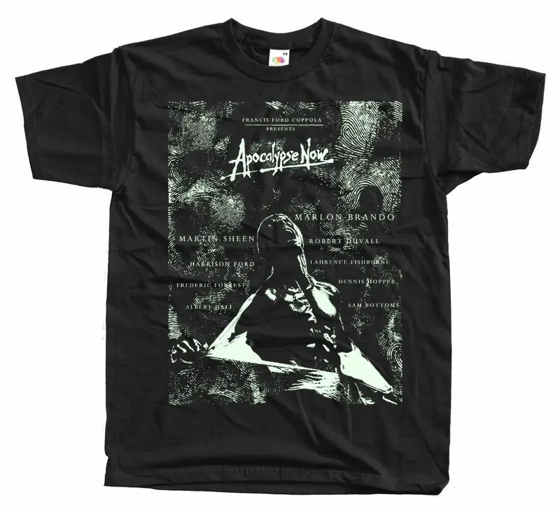 Apocalypse Now movie poste футболка Черная все размеры от S до 5XL v10 крутая Мужская футболка с коротким рукавом
