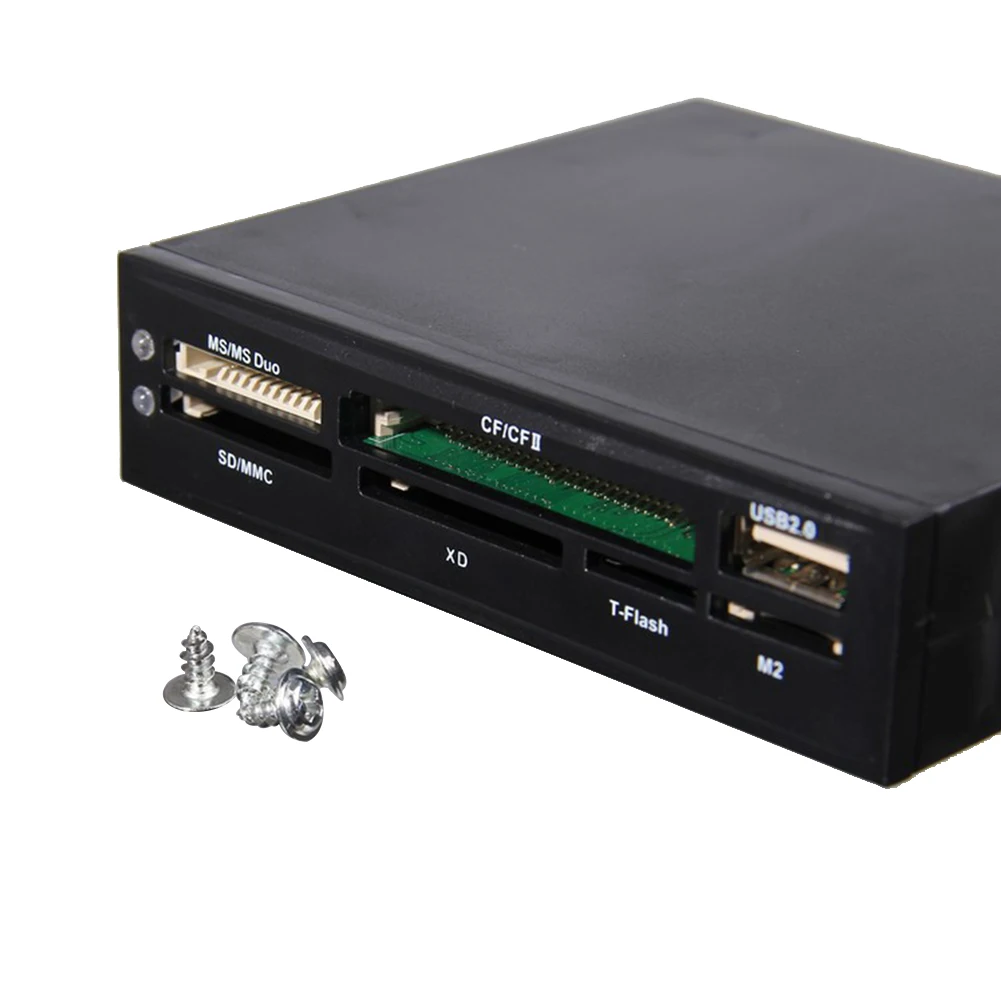 3,5 дюймов хранения USB 2,0 Multifuntion Внутреннее устройство чтения карт портативный медиа флэш-памяти высокая скорость Светодиодный компьютер практичный