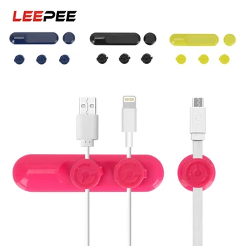 

LEEPEE Car Wire Storage Holder Clip Magnetic Cable Organizer For Mobile Phone USB Headphone Line Clasp Clamp Car-styling