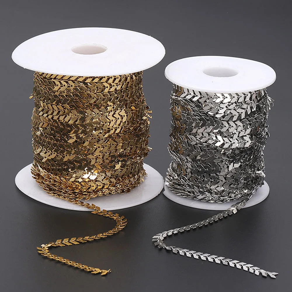 

1 шт., цепочка из нержавеющей стали для изготовления украшений