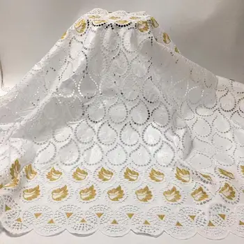 

bazin riche lace fabric 2020 latest punch embroidery lace African french Swiss voile net lace fabrics 5yards/lot