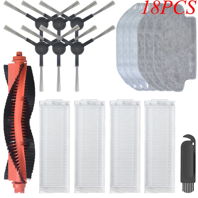 For Xiaomi Mijia Mop Pro STYTJ02YM VIOMI V3 SE V2 PRORobot Vacuum Cleaner Main/Side Brush Hepa Filter home appliance Parts 18PCS