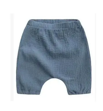 light blue Г. Летняя детская одежда унисекс Шорты однотонные мягкие шаровары для маленьких мальчиков и девочек, детские тонкие повседневное пляжное короткое штаны - Цвет: light blue
