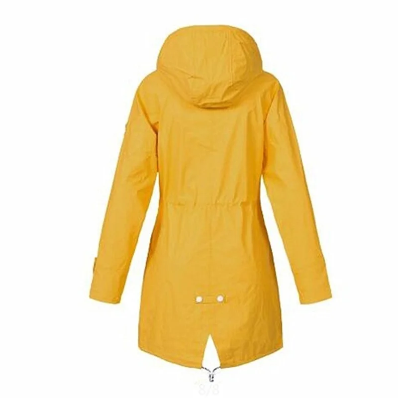 long down coat womens Women Outdoor Waterproof Rain Jacket Running Coat Jackets Climbing Hooded Sleeve Hooded Windbreaker Jacket puffer coat with fur hood