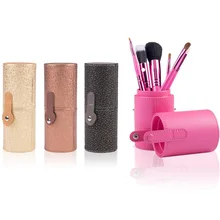 Из искусственной кожи путешествия кисти для макияжа подставка для ручек, для хранения пустой держатель косметической кисти кисточки в сумке органайзер для макияжа