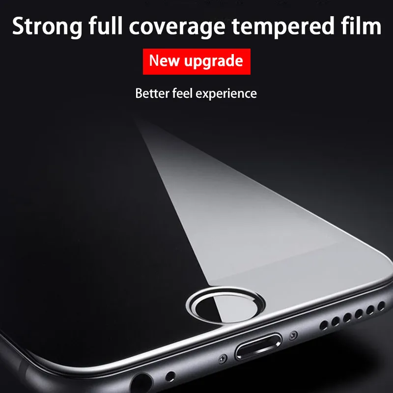 3PCS Full Cover Protective glass on For iphone 7 8 tempered Glass Film On iPhone 6 6s Plus SE 2020 Screen Protector Curved Edge