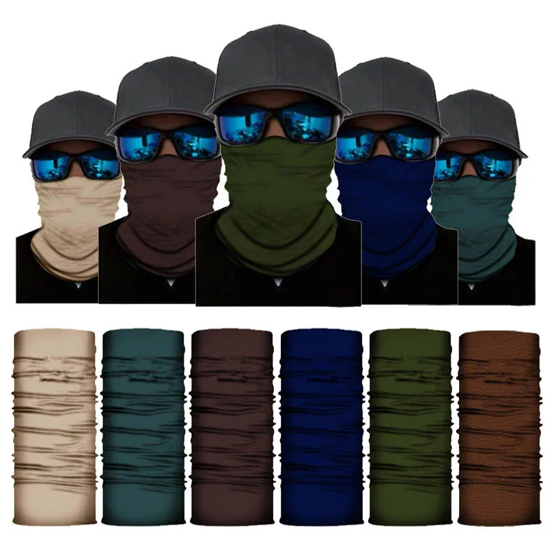 

Hot Headband Tube Scarf Magic Bandanas Unisex Magic Scarf Seamless Bandana Popular Solid Tubular