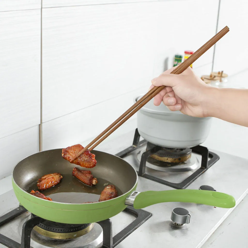 Kitchen Chopsticks Cooking Long Fried Noodle Tools Household Tableware Convenient Wood 38CM | Дом и сад