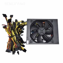 new 2000W Bitcoin Mining PSU PC Power Supply Computer  Rig 8 GPU ATX Ethereum Coin 12v 4 pin