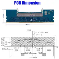 Профессиональный ноутбук DDR4 SO-DIMM на рабочий стол dimm память ram разъем адаптер настольный ПК карты памяти конвертер