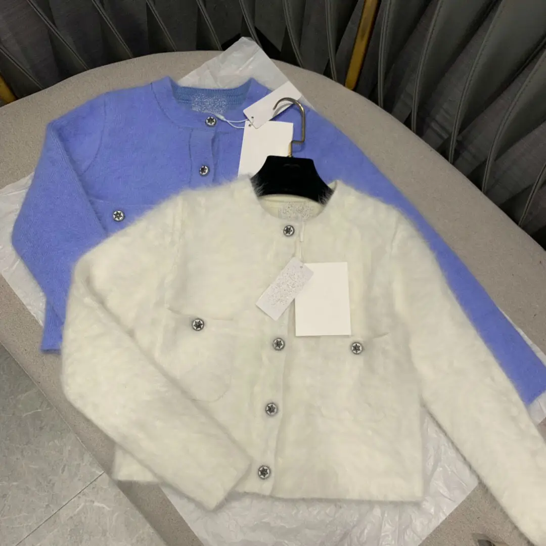 

2019 New Fashion Elegant Wool & Cashmere Women Cardigan Sweater Free Shipping Worldwide Size S M L