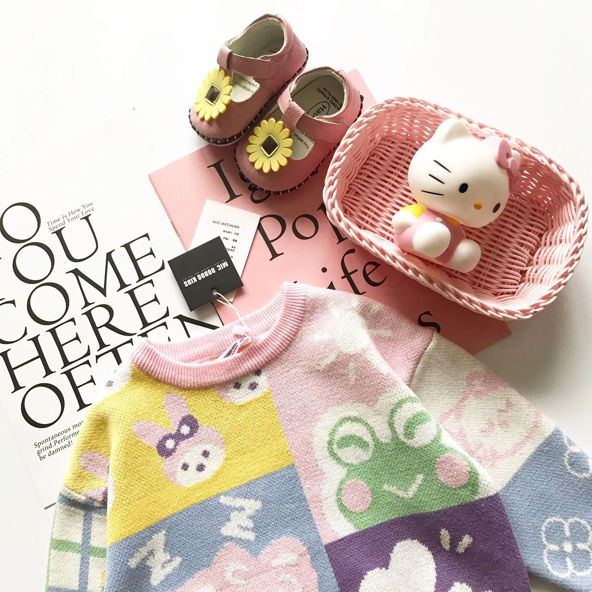 Macaron/Новые Цветные свитера для девочек; зимний Кардиган для девочек; детская трикотажная одежда принцессы для девочек; Рождественский детский свитер; рубашка