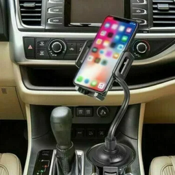 

1pc Car Holder Car Mount Cup Holder Cradle Cell Phone Accessory 360 Degrees
