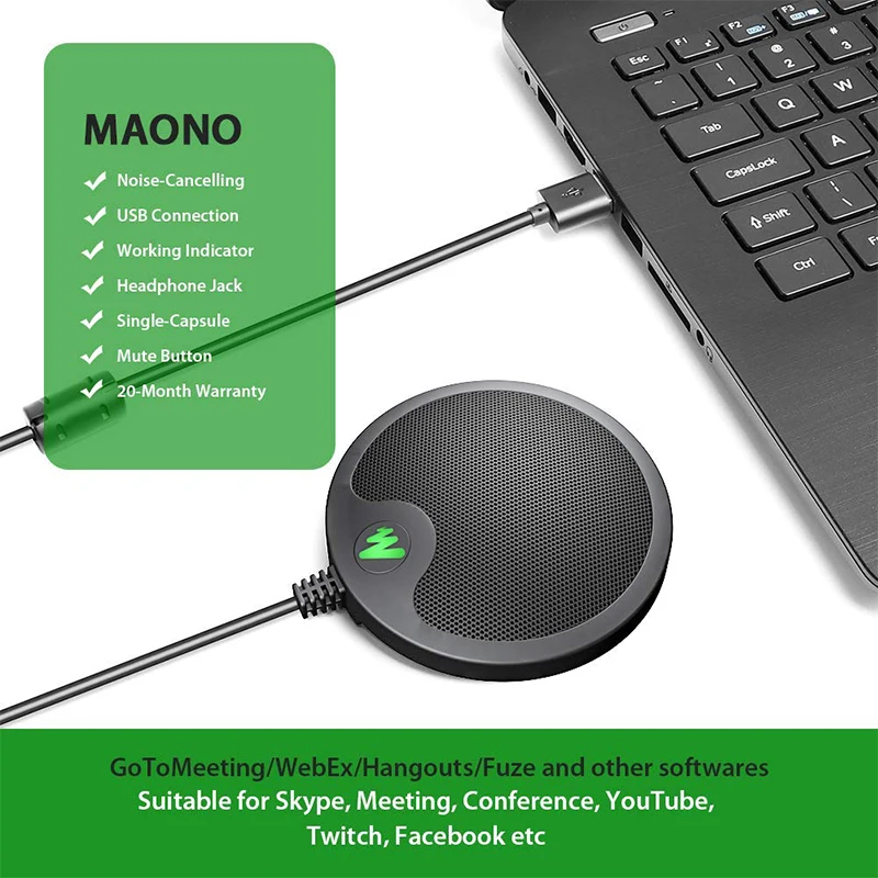 MAONO BM10, USB микрофон для Конференции, всенаправленный ...