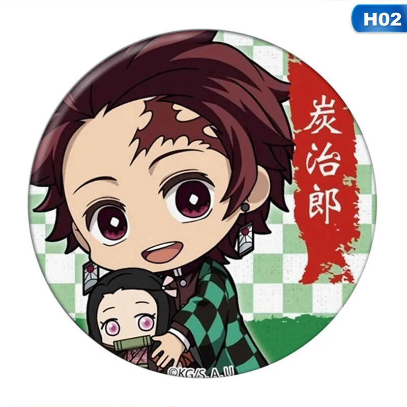 Значок аниме Demon Slayer Kimetsu no Yaiba значок японская манга брошь коллекция нагрудник