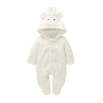

Winter Newborn Baby Boy Girl Cute Lamb Clothes Down Warm Romper Jumpsuit Outfits Cute Fashion Christmas All Seasons Long Sleeve